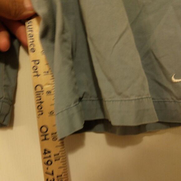 Nike shorts mens L Large light blue chino flat front active outdoor gym - Picture 6 of 9